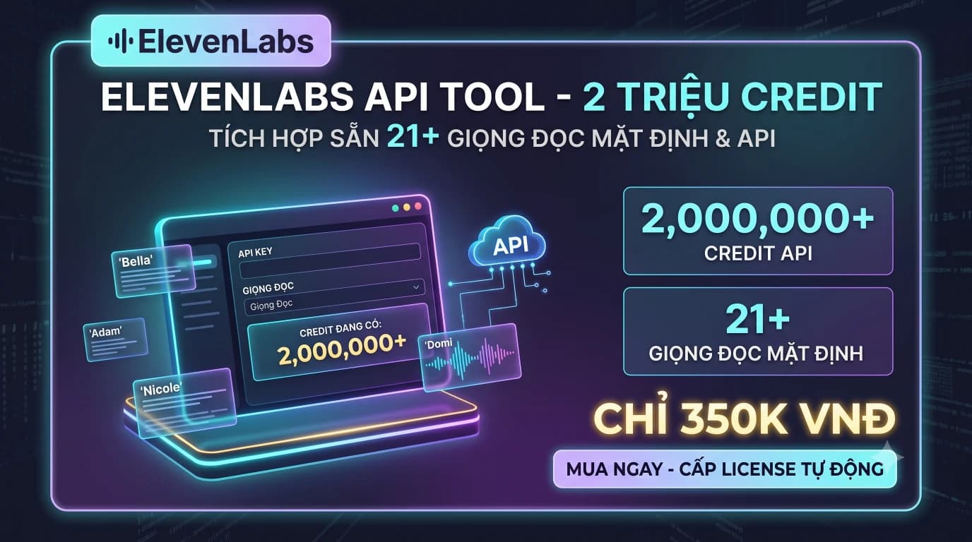 Màn hình công cụ desktop API 2M